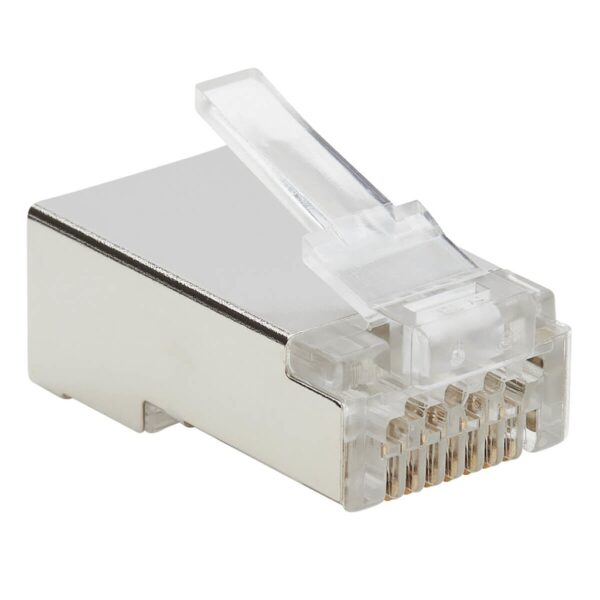 Tripp Lite series Cat6 RJ45 Pass-Through FTP Modular Plug, 50 Pack, TAA