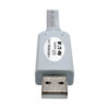 b334b54900128f046302c049702e9148 Tripp Lite series USB-A to RJ45 Serial Rollover Cable (M/M) - Cisco Compatible, 250 Kbps, 6 ft. (1.83 m), Gray