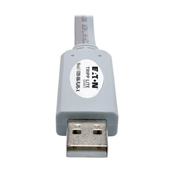 b334b54900128f046302c049702e9148 Tripp Lite series USB-A to RJ45 Serial Rollover Cable (M/M) - Cisco Compatible, 250 Kbps, 6 ft. (1.83 m), Gray