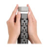 Tripp Lite series Protect It! 8-Outlet Surge Protector, 6 ft. (1.83 m) Cord, 2160 Joules, Tel/DSL Protection, Cord Clip