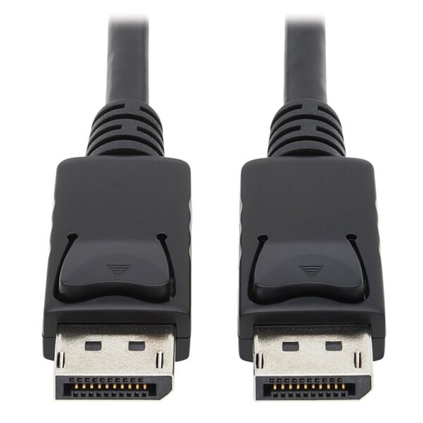 Tripp Lite series Safe-IT High-Speed DisplayPort Antibacterial Cable with Latching Connectors (M/M), UHD 4K 60 Hz, 6 ft. (1.83 m)