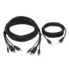 Tripp Lite series DisplayPort KVM Cable Kit - DP, USB, 3.5 mm Audio (3xM/3xM) + USB (M/M), 4K, 4:4:4, 10 ft. (3.05 m), Black