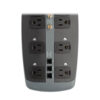 Tripp Lite series Protect It! 10-Outlet Surge Protector, 8 ft. (2.43 m) Cord, 3345 Joules, Tel/Modem/Coaxial Protection
