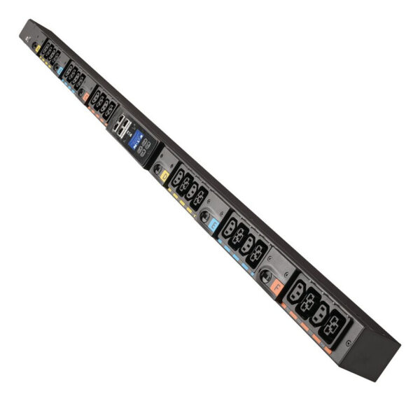 Eaton Universal-Input Metered PDU G4, 208V and 415/240V, 24 Outlets, Input Cable Sold Separately, 0U Vertical