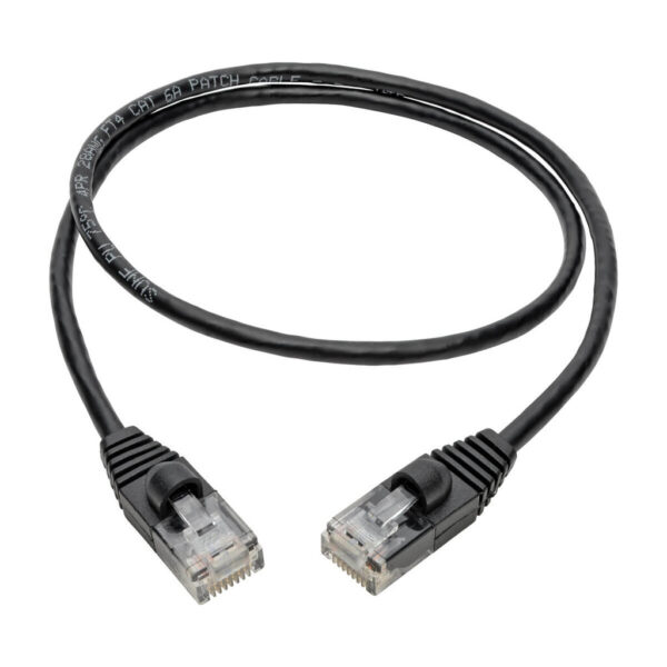b3f706c85d80d00c3bceb1a5b4fcf849 Tripp Lite series Cat6a 10G Snagless Molded Slim UTP Ethernet Cable (RJ45 M/M), Black, 2 ft. (0.61 m)