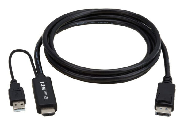 Tripp Lite series HDMI to DisplayPort Active Adapter Cable (M/M) - 4K 60 Hz, USB Power, Black, 1 m (3.3 ft.) - P567-01M-4K6