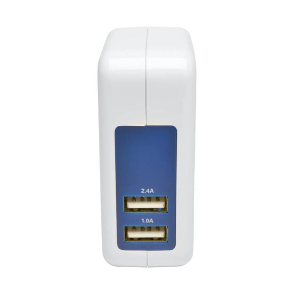 Tripp Lite series 2-Port USB Wall/Travel Charger, 5V 3.4A / 17W