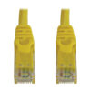 b483230a0b2ddb5ca6222fd6bb388031 Tripp Lite series Cat6a 10G Snagless Molded UTP Ethernet Cable (RJ45 M/M), PoE, Yellow, 50 ft. (15.2 m)