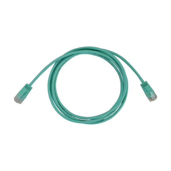 Tripp Lite series Cat6a 10G Snagless Molded Slim UTP Ethernet Cable (RJ45 M/M), PoE, Aqua, 5 ft. (1.5 m)