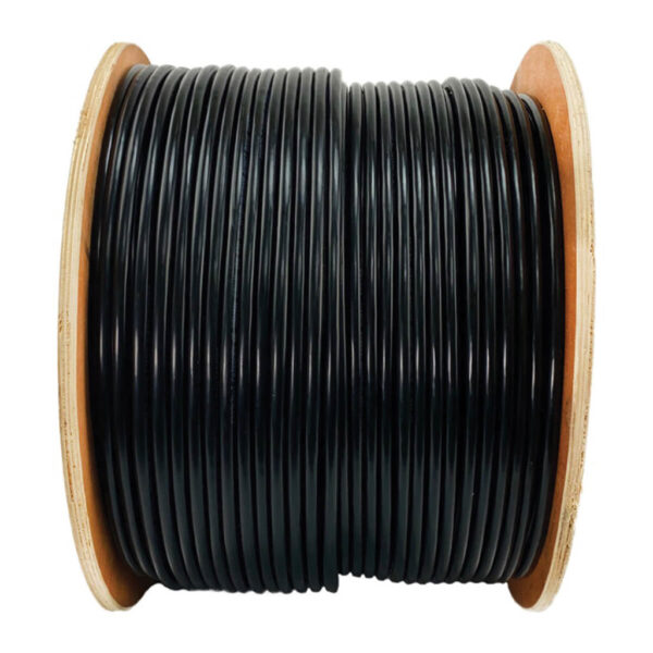Tripp Lite series Cat6/Cat6e 600 MHz Solid-Core Direct-Burial Outdoor-Rated UTP Bulk Ethernet Cable - Black, 1,000 ft. (304.8 m)