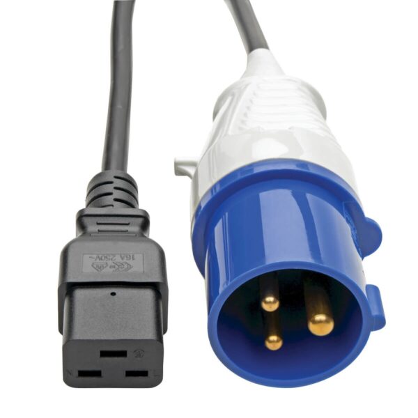 b4d49c824292ba1efe082f05789b3e83 Tripp Lite series IEC 309 to C19, Heavy-Duty Extension Cord - 16A, 250V, 16 AWG, 10 ft. (3.05 m), Black