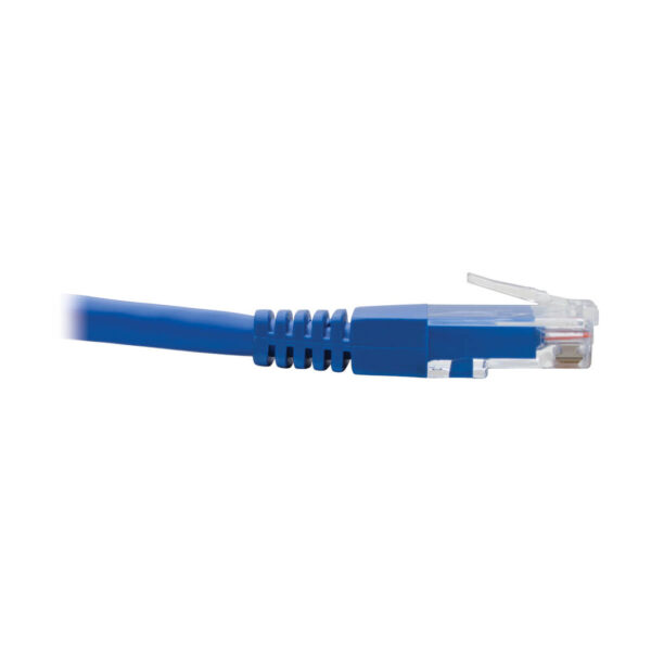 b4fe36025bc31a0dbb1f89b22e439825 Tripp Lite series Up-Angle Cat6 Gigabit Molded UTP Ethernet Cable (RJ45 Right-Angle Up M to RJ45 M), Blue, 1 ft. (0.31 m)