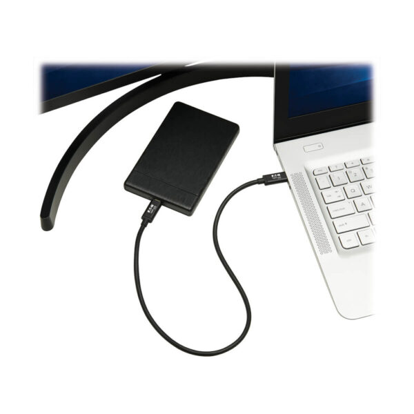 b54e9aa25439084d9888d1ab9a22a51f Tripp Lite series Thunderbolt 3 Passive Cable (M/M) - 40 Gbps, 5A 100W Power Delivery, 4K/60 Hz, 0.5 m (1.6 ft.), Black