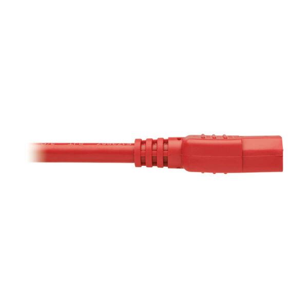 Tripp Lite series Heavy-Duty PDU Power Cord, C13 to C14 - 15A, 250V, 14 AWG, 6 ft. (1.83 m), Red