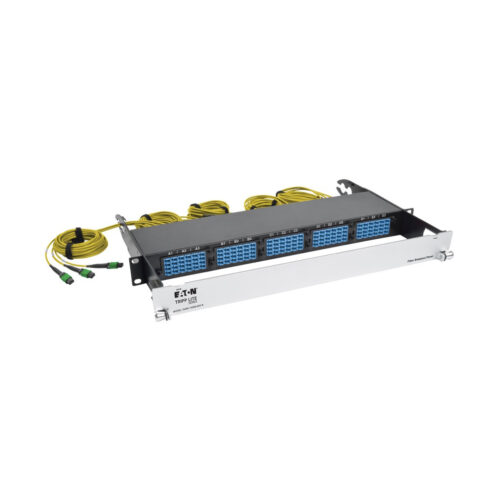 Tripp Lite series 40/100Gb Fiber Breakout Patch Panel, 40Gb to 4 x 10Gb, 100Gb to 4 x 25Gb, 15 MTP QSFP to 60 LC Duplex 9/125 Singlemode Ports, 1U