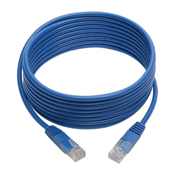 Tripp Lite series Cat5e 350 MHz Molded (UTP) Ethernet Cable (RJ45 M/M), PoE - Blue, 12 ft. (3.66 m)