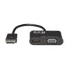 Tripp Lite series DisplayPort to VGA/HDMI All-in-One Converter Adapter, DP ver 1.2, 4K 30 Hz HDMI