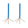 Tripp Lite series Cat5e 350 MHz Solid Core Plenum-Rated (UTP) PVC Bulk Ethernet Cable - Blue, 1000 ft. (304.8 m)