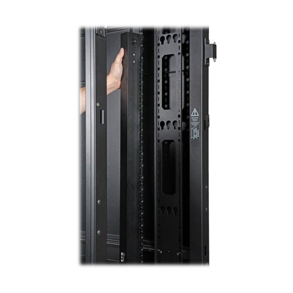 Tripp Lite series 5.7kW 3-Phase Local Metered PDU, 120V Outlets (42 5-15/20R), 208V L21-20P input, 6 ft. (1.83 m) Cord, 0U Vertical, TAA