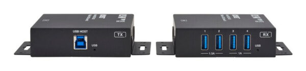 b5ebb8fb9719ca962aa37c7ec4321845 Tripp Lite series HDBaseT-USB3 over Cat6a Extender Kit, 4 USB-A 3.2 Gen 1 Ports, PoC, RS-232, Up to 328 ft. (100 m)