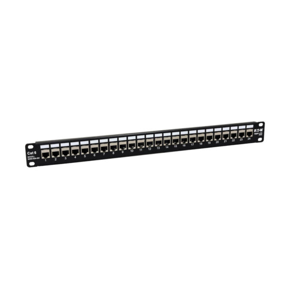 b5f2097379b06d3d13c0fb05bc574f25 Tripp Lite series 24-Port 1U Rack-Mount STP Shielded Cat6 /Cat5 Feedthrough Patch Panel, RJ45 Ethernet, TAA