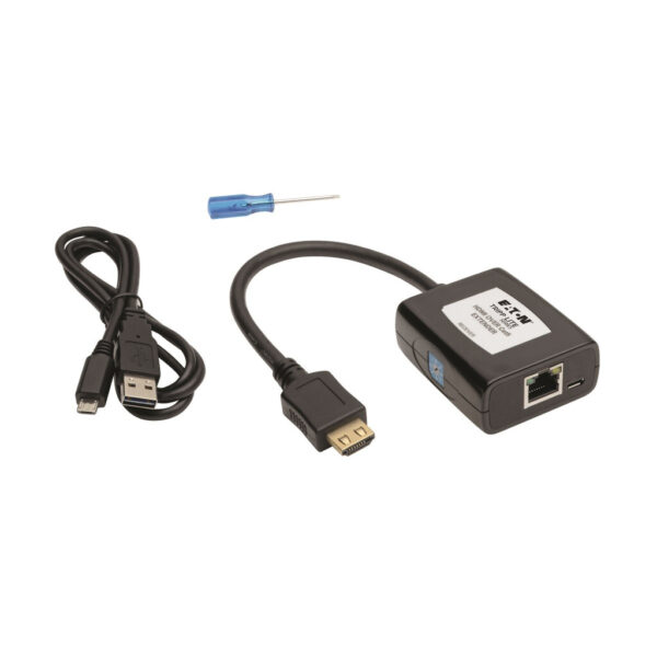 Tripp Lite series HDMI over Cat5/6 Extender, Pigtail-Style Receiver for Video/Audio, USB Powered, Up to 125 ft. (38 m), TAA