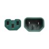 Tripp Lite series Power Cord C14 to C15 - Heavy-Duty, 15A, 250V, 14 AWG, 6 ft. (1.83 m), Green