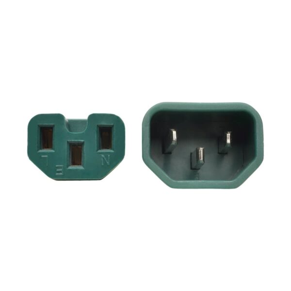 Tripp Lite series Power Cord C14 to C15 - Heavy-Duty, 15A, 250V, 14 AWG, 6 ft. (1.83 m), Green