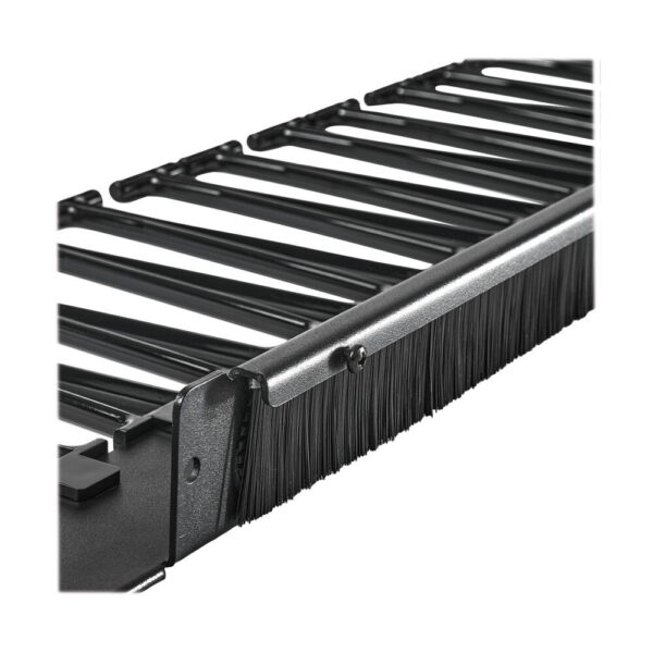 b6200207210ca7d6afcf2b61b0a75183 Tripp Lite series SmartRack Vertical Cable Manager for 42U, 45U and 48U Enclosures - Multiple Long Fingers, Black