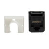 b64fc137ec9400dda72d3be8c493f5b1-2 Tripp Lite series Cat6a Keystone Jack - 4PPoE Compliant, 110/Krone, 568A/B, RJ45 Ethernet, Black, TAA