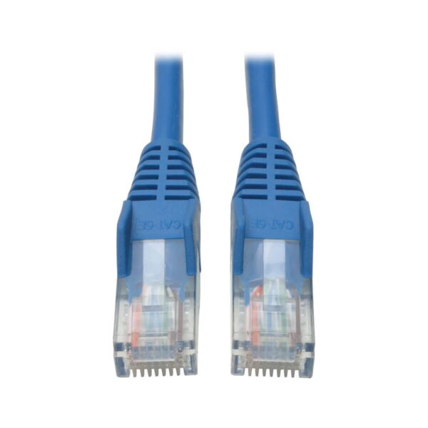 b6625fe8de1ae7219d722024466b44f8-14 Tripp Lite series Cat5e 350 MHz Snagless Molded (UTP) Ethernet Cable (RJ45 M/M), PoE - Blue, 1 ft. (0.31 m)