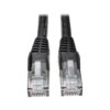 Tripp Lite series Cat6 Gigabit Snagless Molded (UTP) Ethernet Cable (RJ45 M/M), PoE, Black, 8 ft. (2.43 m)