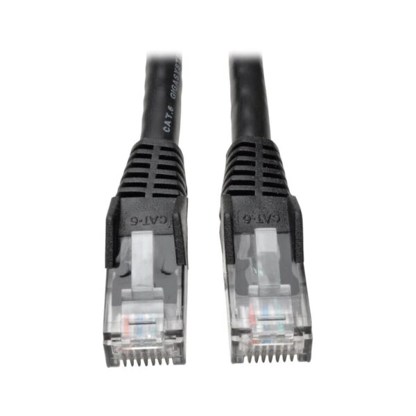 Tripp Lite series Cat6 Gigabit Snagless Molded (UTP) Ethernet Cable (RJ45 M/M), PoE, Black, 8 ft. (2.43 m)
