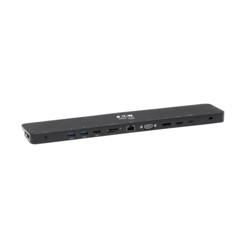 Tripp Lite series USB-C Dock, Triple Display - 4K HDMI & DP, VGA, USB 3.x (5Gbps) and USB 2.0 Hub Ports, GbE, 100W PD Charging
