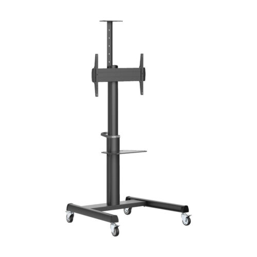 Tripp Lite series Safe-IT Heavy-Duty Rolling Cart for 37" to 70" Displays, UL Certified, Antimicrobial Protection