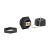 Tripp Lite series Rigid Industrial IP68 Duplex Multimode Fiber Coupler (LC/LC) with Dust Cap, 10G Ethernet, TAA