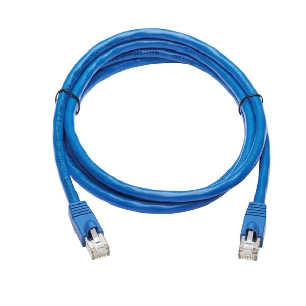 b6ca326559e046207fe7e6feae54e5d5 Tripp Lite series Cat6a 10G Snagless F/UTP Ethernet Cable (RJ45 M/M), PoE, CMR-LP, Blue, 6 ft. (1.83 m), TAA