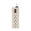 Tripp Lite series Industrial Power Strip, 4-Outlet, 6 ft. (1.8 m) Cord, 5-15P, Lighted On/Off Switch