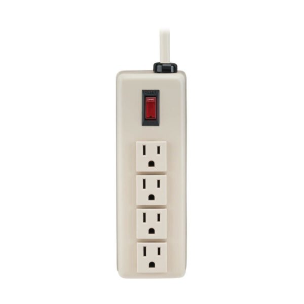 Tripp Lite series Industrial Power Strip, 4-Outlet, 6 ft. (1.8 m) Cord, 5-15P, Lighted On/Off Switch