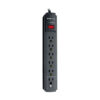 b71246a0be9484e6123301292028afe2 Tripp Lite series Protect It! 6-Outlet Surge Protector, 6 ft. Cord, 900 Joules, Diagnostic LED, Black Housing - TLP606B
