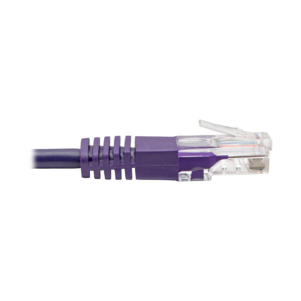 Tripp Lite series Cat5e 350 MHz Molded (UTP) Ethernet Cable (RJ45 M/M), PoE - Purple, 6 ft. (1.83 m)