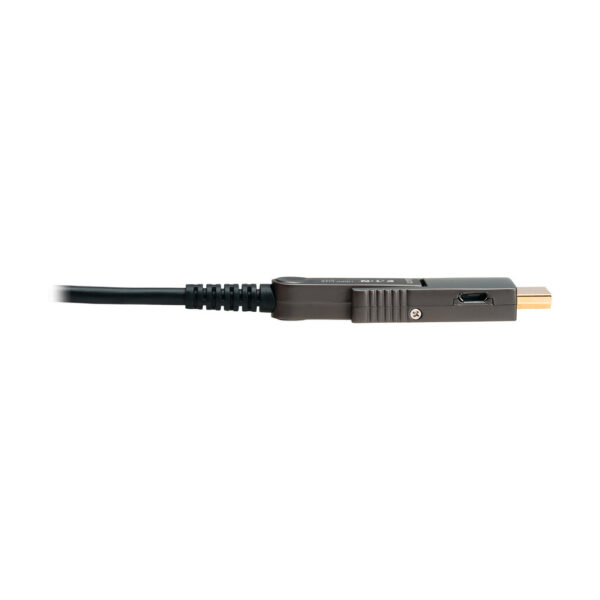 Tripp Lite series 8K HDMI Fiber Active Optical Cable (AOC) with Detachable Connectors (M/M) - 8K UHD @ 60 Hz, HDR, HDCP 2.3, Black, 10 m (33 ft.)