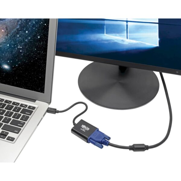 Tripp Lite series Keyspan Mini DisplayPort to Active VGA Adapter, Video Converter (M/F), Black, 6-in. (15.24 cm)