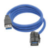 Tripp Lite series USB 3.0 SuperSpeed Keystone Jack Type-A Extension Cable (M/F), 3 ft. (0.91 m)