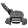 Tripp Lite series High-Speed HDMI Cable with Ethernet, Digital Video with Audio (M/F), Panel Mount, 3 ft. (0.91 m)