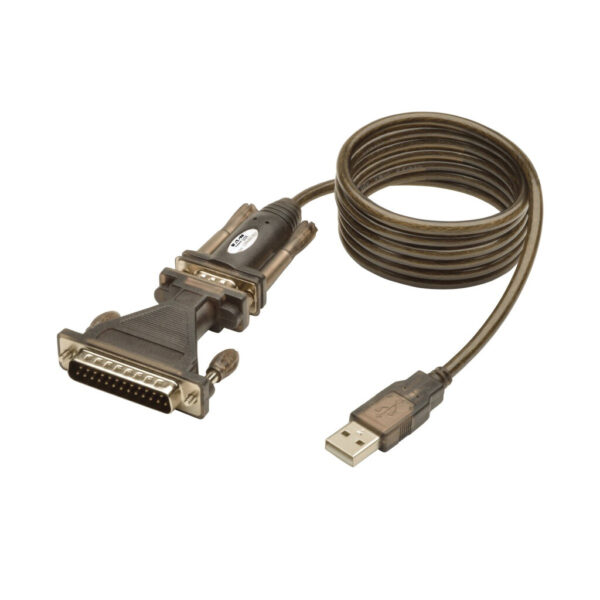 Tripp Lite series USB to Serial Adapter Cable (USB-A to DB25 M/M), 5 ft. (1.52 m)