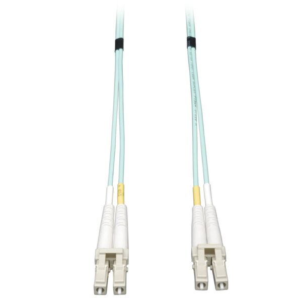 Tripp Lite series 10Gb Duplex Multimode 50/125 OM3 LSZH Fiber Patch Cable, (LC/LC) - Aqua, 20M (65-ft)