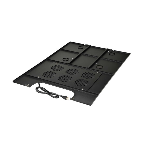 Tripp Lite series SmartRack Roof-Mounted Fan Panel for Deep and Wide Rack Enclosure Cabinets - 6 120V Fans, 630 CFM, 5-15P Plug