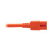 Tripp Lite series Power Cord C14 to C15 - Heavy-Duty, 15A, 250V, 14 AWG, 6 ft. (1.83 m), Orange