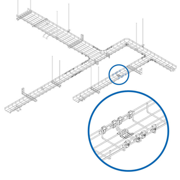 Tripp Lite series Strengthening Bar Kit for Wire Mesh Cable Trays